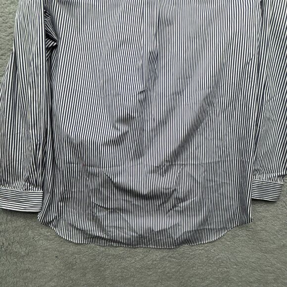 Ralph Lauren Shirt Mens 3XLT Blue Striped Long Sleeve Oversized - Picture 10 of 11